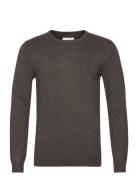 Ecovero L/S O-Neck Knit Brown Lindbergh