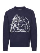 Taikan By Joshua "Frogs" Knit Sweater-Navy Navy Taikan