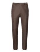 Bobby Flannel Suit Trouser Brown Morris