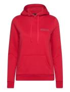 W Logo Hood Sweatshirt-The Alpine Red Peak Performance