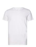 Men's V-Neck Tee, Cotton/Stretch White NORVIG