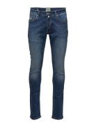 Steve Satin Jeans Blue Morris