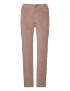 Natalia High-Rise Straight-Leg Corduroy Pants Brown Lexington Clothing