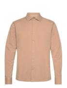 Clean Formal Stretch Shirt L/S Beige Clean Cut Copenhagen