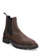 Tatum Suede Chelsea Boot Brown Les Deux