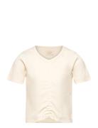 T-Shirt Ss Rib Cream Creamie