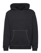 Custom Hoodie-Black Contrast Stitch Black Taikan