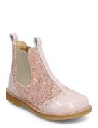 Booties - Flat - With Elastic Pink ANGULUS