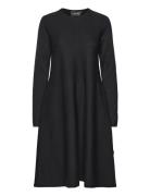 Cecilie Long Merino Dress Black Ella&il