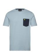 Contrast Pocket T-Shirt Blue Lyle & Scott