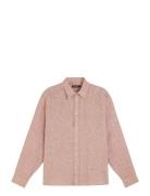 Linen Melange Ls Reg Shirt Beige J. Lindeberg