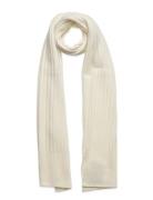 Empire Wide Rib Scarf Cream Michael Kors Accessories