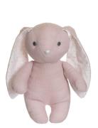 Elina, Rabbit In Cotton And Linen Fabric, Pink Pink Teddykompaniet