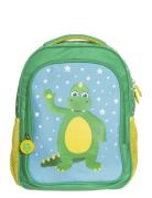 Bolibompa - Backpack With Reflecting Stars Green Teddykompaniet
