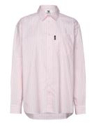 Day Striped Shirt Pink Double A By Wood Wood