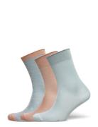 Glitter Socks 3-Pack Blue Mp Denmark