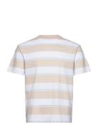 Relaxed Striped T-Shirt Beige Tom Tailor