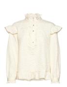 Reno Ruby Ruffle Blouse Cream Noella