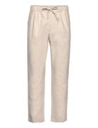 Fig Loose Linen Look Pants - Gots/V Beige Knowledge Cotton Apparel