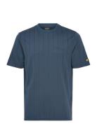Pinstripe T-Shirt Blue Lyle & Scott