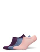 Solid Glitter Sneakie Sock 3 Pack Pink Becksöndergaard