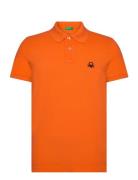 H/S Polo Shirt Orange United Colors Of Benetton