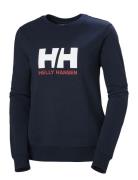 W Hh Logo Crew Sweat 2.0 Navy Helly Hansen