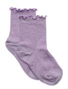 Doris Glitter Socks Purple Mp Denmark