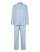 Stripel Pyjamas Set Blue Becksöndergaard