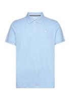 Basic Polo With Contrast Blue Tom Tailor
