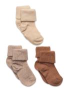 Cotton Rib Baby Socks - 3-Pack Patterned Mp Denmark
