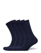 4-Pack Women Bamboo Basic Socks Navy URBAN QUEST