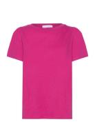 T-Shirt With Pleats Pink Coster Copenhagen