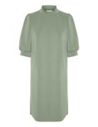 Ellemw Puff Dress Green My Essential Wardrobe