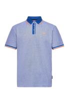 Polo With Detailed Collar Blue Tom Tailor