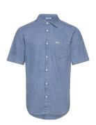 Ss 1 Pkt Shirt Blue Wrangler