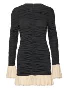 Mini Ruched Ls Dress Black ROTATE Birger Christensen