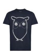 Alder Big Owl Tee - Gots/Vegan Blue Knowledge Cotton Apparel