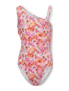 Kogtikka Cut Out Swimsuit Acc Pink Kids Only