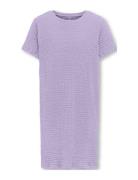 Koglumi S/S O-Neck Dress Jrs Purple Kids Only