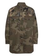 Lily Camo Emb Dress Khaki AllSaints