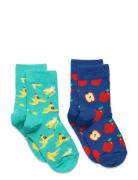 2-Pack Kids Fruit Socks Patterned Happy Socks