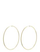 April Recycled Mega Hoop Earrings Gold Pilgrim