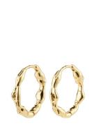 Zion Recycled Organic Shaped Medium Hoops Gold Pilgrim