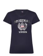 Karla Lf Vi Vin W Tee Navy VINSON