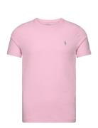 Custom Slim Fit Jersey Crewneck T-Shirt Pink Polo Ralph Lauren