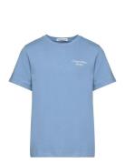 Ckj Stack Logo T-Shirt Blue Calvin Klein