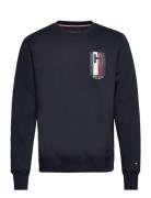 H Emblem Crewneck Navy Tommy Hilfiger