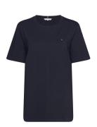 Modern Regular C-Nk Ss Navy Tommy Hilfiger