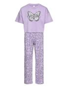 Pajama Boxy T Shirt Cute Swe Purple Lindex